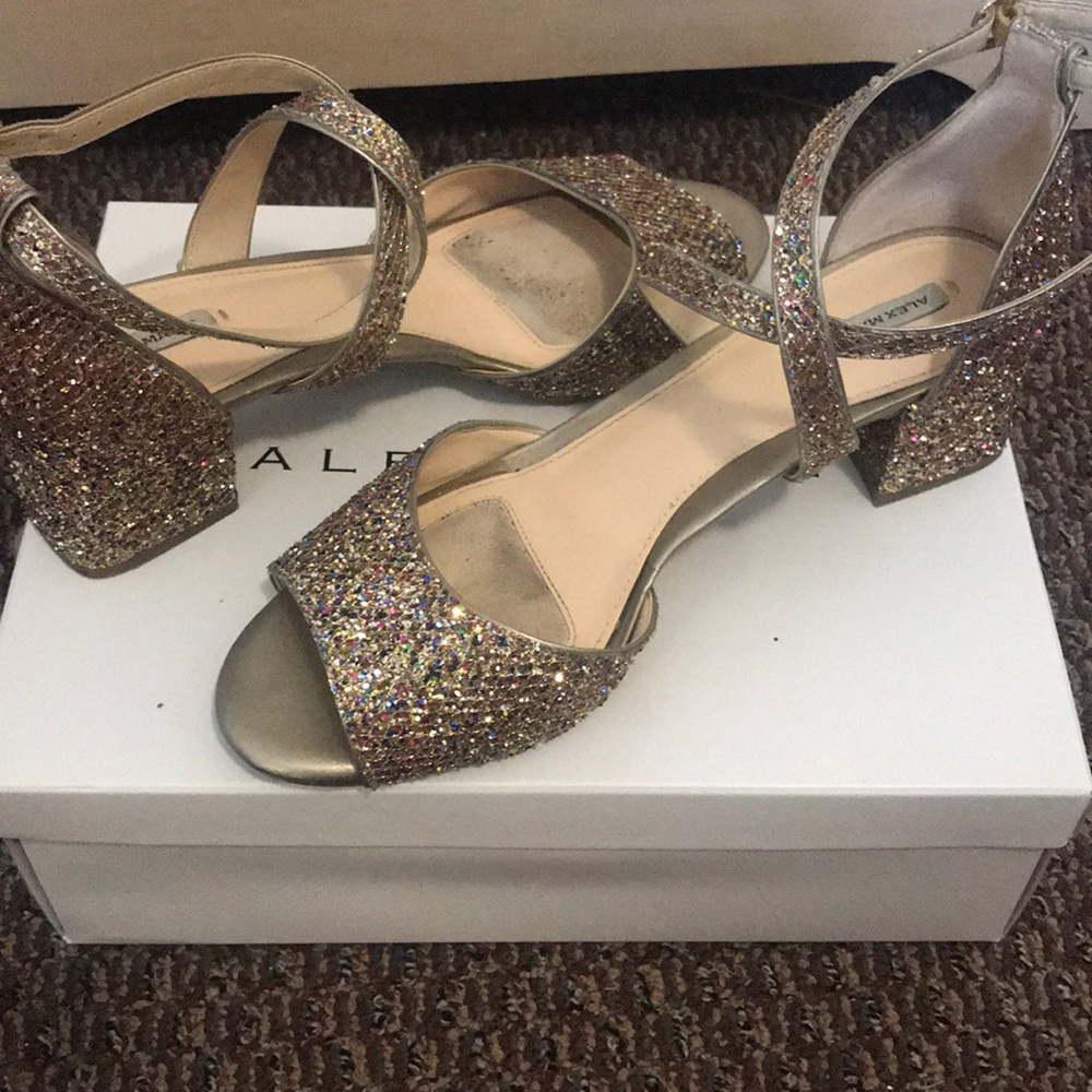 Alex Marie multicolored glitter heels size 10
